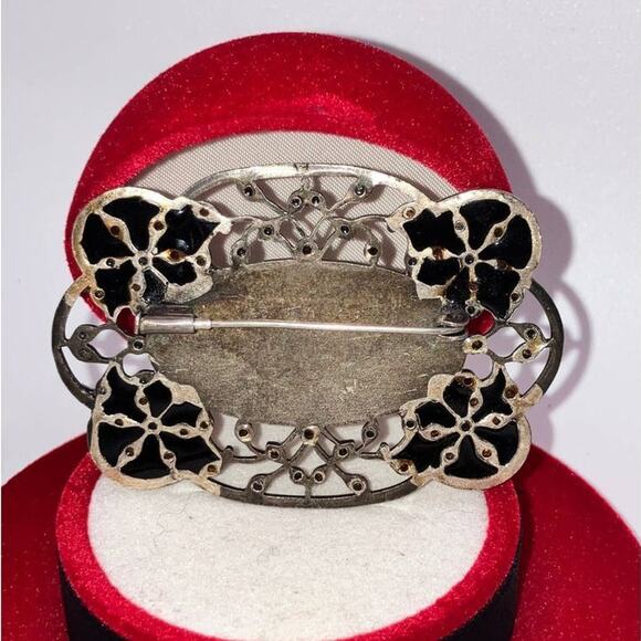 Antique Art Deco Brooch and Clip-On Earrings Matching Set! - Picture 10 of 10